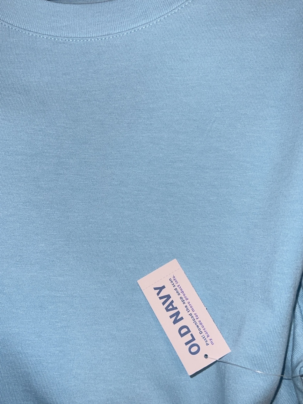 NWT Old Navy Women’s Light Blue T-Shirt Dress Size Large Soft Casual Crew Neck - Picture 3 of 5